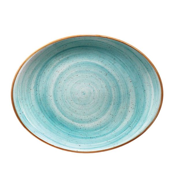 Aqua Moove Oval Plate 31*24 cm