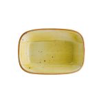 Amber Gourmet Rectangular Plate 12*8.5 cm