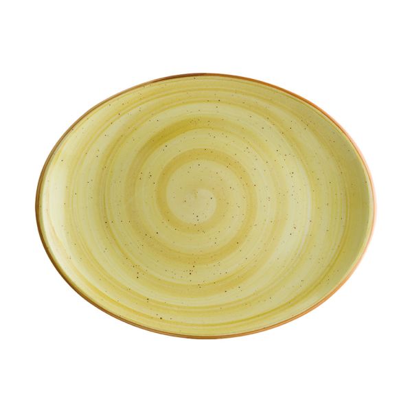 Amber Moove Oval Plate 25 cm