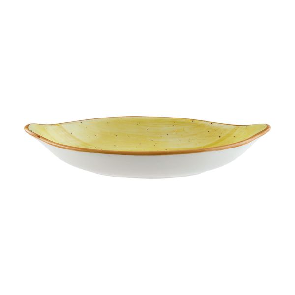 Amber Optiva Oval Eared Dish 18 cm