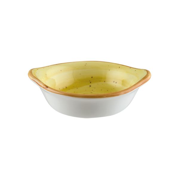 Amber Taste Eared Dish 9 cm