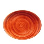 Terracota Moove Oval Plate 25 cm