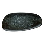 Cosmos Black Vago Rectangular Plate 36 cm