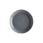 Porcelain Gris Cras Deep Plate 23 cm 600 cc