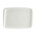 Iris White Moove Rectangular Plate 23*16 cm