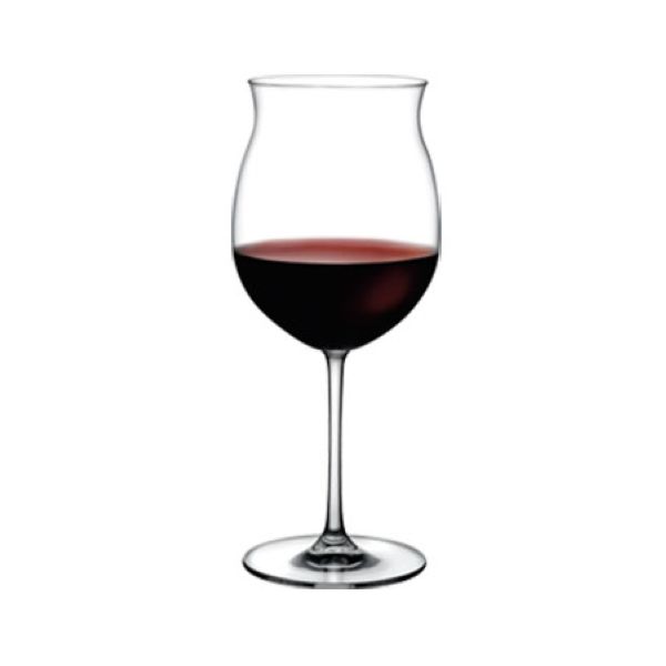 66127 Vintage Burgundy Wine Glass