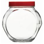 80000 Bella Red Jar With Lid