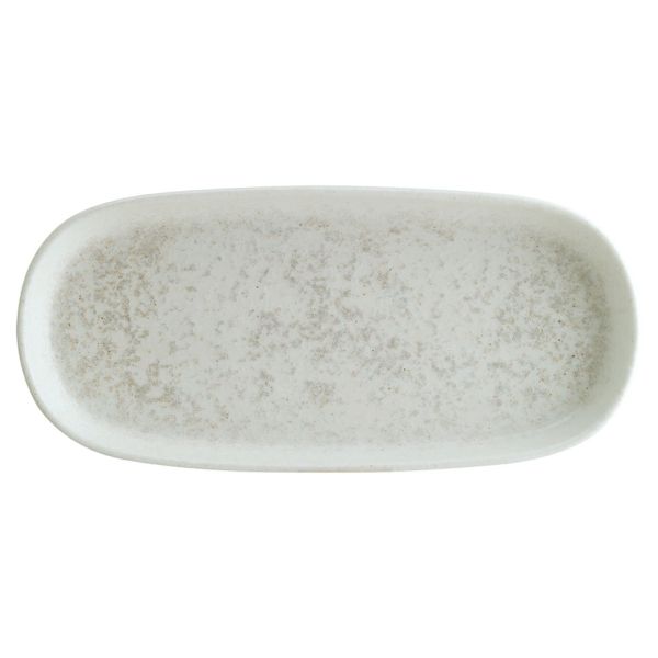 Lunar White 21cm oval dish