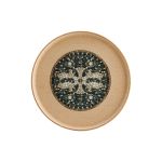 Mesapotamia Mosaic Wood 22cm Hygge Flat Plate