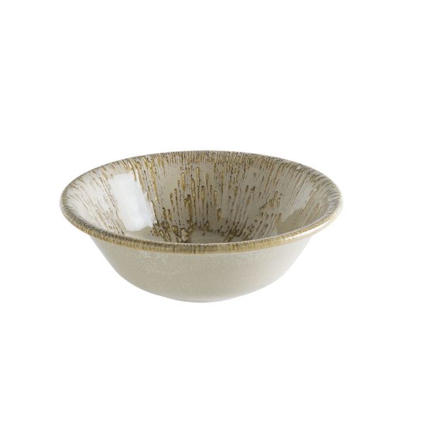 Porcelain Sand Snell Gourmet Bowl 16 cm 400 cc