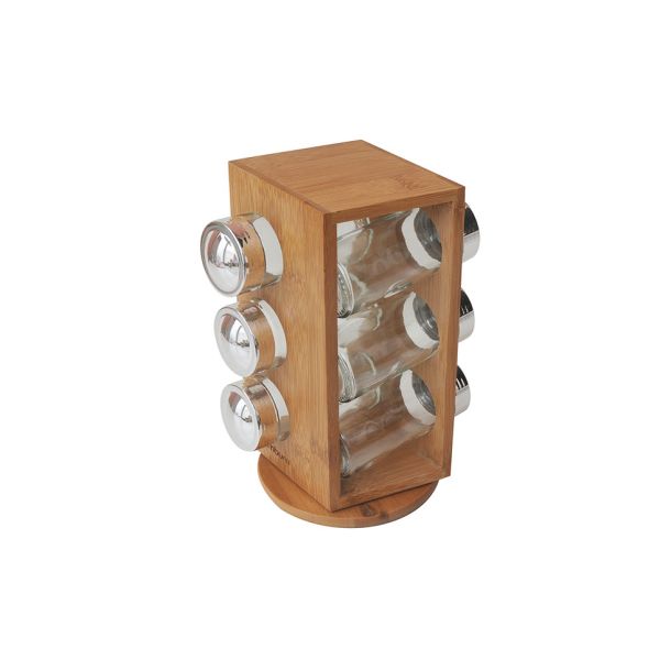 Tina - Rotating Spice Rack With 6 Bottles