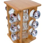 Fontina - Rotating Spice Rack With 12 Bottles