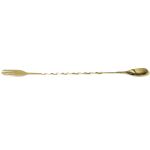 Bar Spoon Forked-Twisted 33 cm Gold