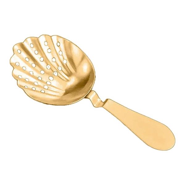 Oyster Cocktail Strainer Gold