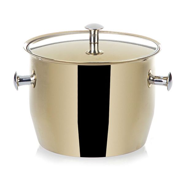 Steel Ice Bucket (Gold) (13.5xH:10 cm)