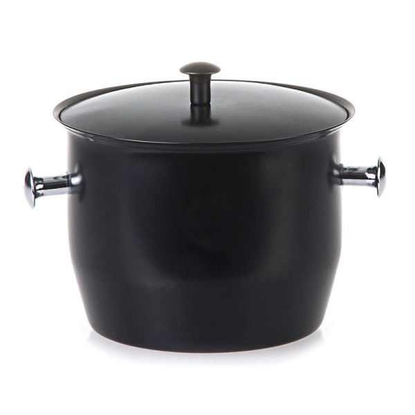 Steel Ice Bucket (Black) (13.5xH:10 cm)