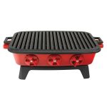 Cast Iron Rectangle Barbecue. Dual Handle, 36X45cm