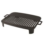 Cast Iron Rectangle Barbecue Grill. Dual Handle, 36X45cm