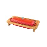 Cast Iron Rectangle Bread Terrine. With Wooden Platter 11X29cm