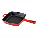 Cast Iron Square Grill Pan. Long-Stem, 20X20cm