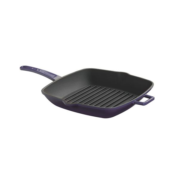 Cast Iron Square Grill Pan. Long-Stem, 28X28cm