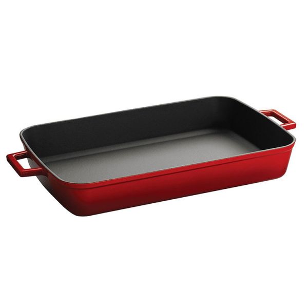 Cast Iron Rectangle Roaster . Dual Handle, 22X30cm