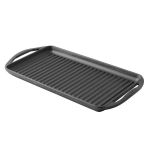 Cast Iron Rectangle Griddle Pan. 1-Handle, 23X40cm