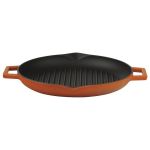 Cast Iron Round Grill Pan. Dual Handle, Dia. Ø 30cm