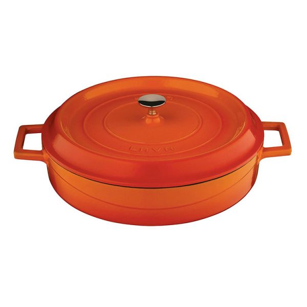 Cast Iron Round Multipurpose Casserole. Trendy, Dia. Ø 28cm