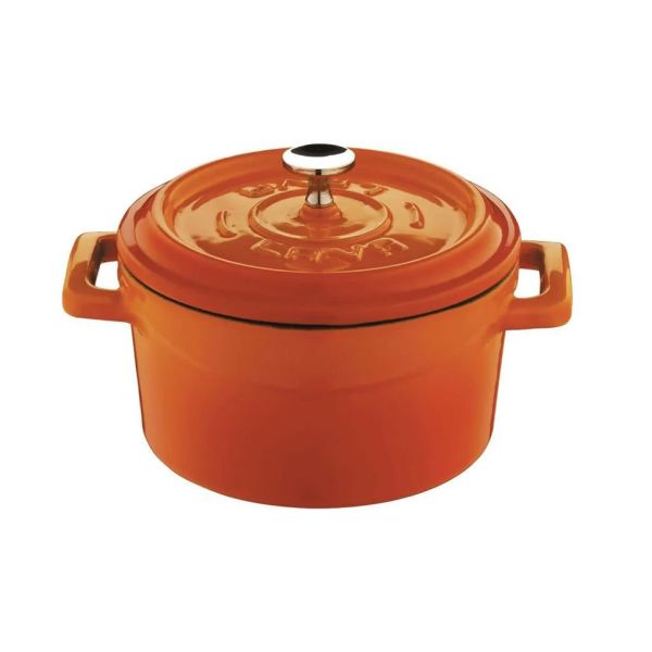 Valurautainen Mini Pot Orange 10 cm