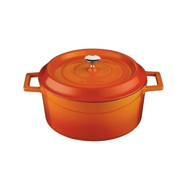 Cast Iron Pot Orange 20 cm