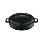 Cast Iron Shallow Pot Black 24 cm